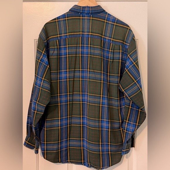 Eddie Bauer Men’s Medium Plaid Button-Down Shirt 100% Cotton Tartan - Picture 4 of 9